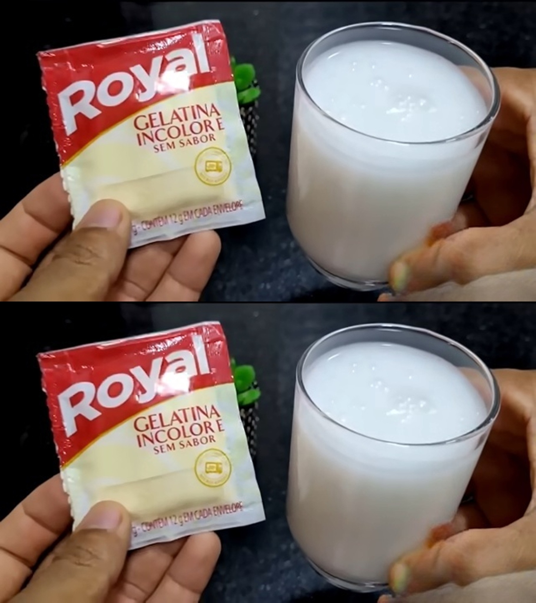 Gelatin and milk A painless solution for back and knee joints Light